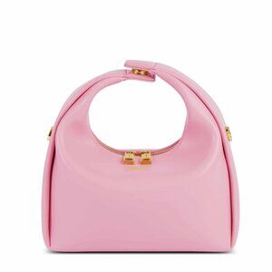 SINBONO Medium Vienna Top Handle Crossbody Bag – Pink | NEW + 2 Gold Chains